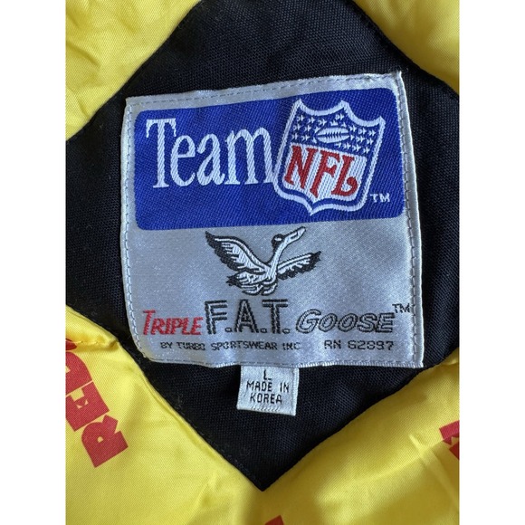 Vintage Washington Redskins NFL Fat Goose Puffer Coat Jacket Size Large - Picture 13 of 14